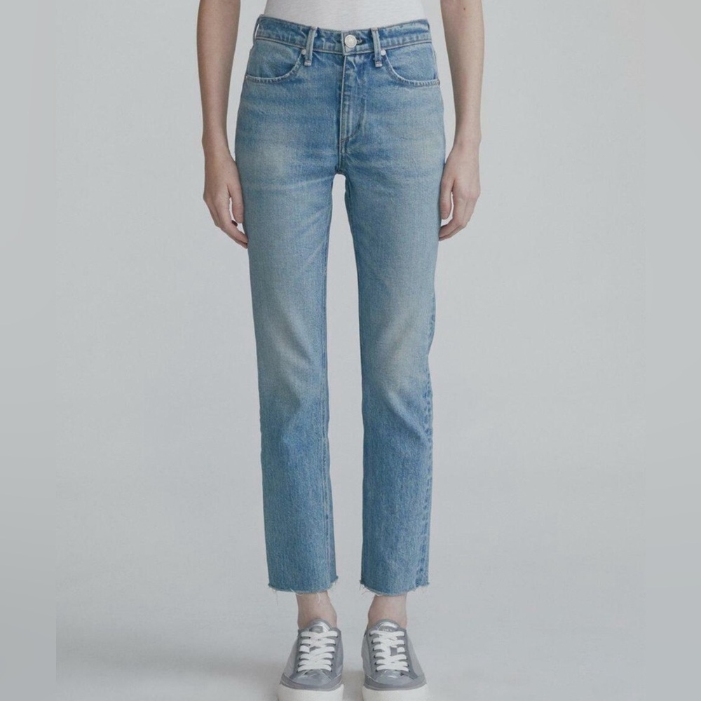 Rag & Bone Farrah Jean Ankle Cigarette Jeans Raw Hem Size 25
